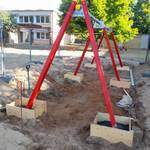 Schaukel in der Bauphase