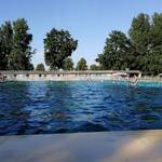 Ansicht Freibad Tangerhütte mit Schwimmerbecken