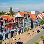 Sicht auf die Bismarckstraße aus östlicher Richtung