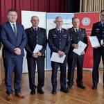 Gruppenbild der Kameraden bei der Auszeichnung in Heyrothsberge