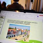 Blick auf einen PC-Bildschirm mit einer Seite des Vortrags