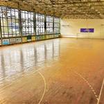 Innenansicht der Sporthalle an der Birkholzer Chaussee in Tangerhütte &copy;EGem Stadt Tangerhütte