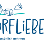 Es ist das Logo Dorfliebe zu sehen. im dunkelblauer Farbe mit Schreibschriftschriftzug &copy;Die Bildrechte liegen bei der Konrad-Adenauer-Stiftung e.V.