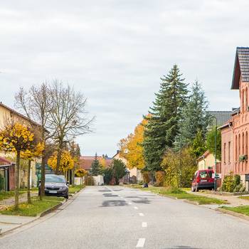 Dorfstraße in Hüselitz