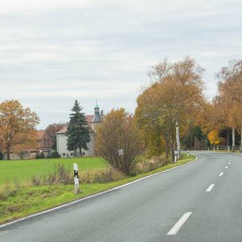 Ortseingang Mahlpfuhl von der Landstraße aus